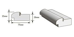 Коробка (у,п)для дверей Браво, Т-35 (Красное Дерево)